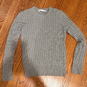 Zara Crewneck Sweater in Gray